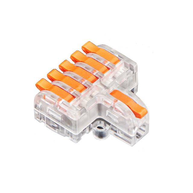 image of >Terminal Butt Splice, Closed End, Individual Opening Connector Push In 12-24 AWG Orange>5616