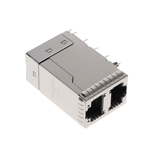 image of >2 Port RJ45Panel Mount, Through Hole 10G Base-T, AutoMDIX>RJMG3211L11D3FR