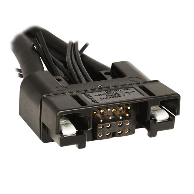 image of >2 Position Blade Type Power Housing Connector Non-Gendered Black>115158G1