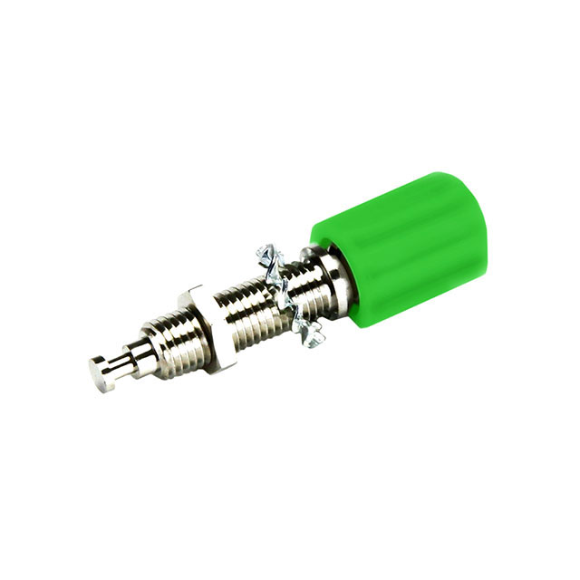 image of >Binding Post Connector Standard Knurled Green Nickel>CT2234-5