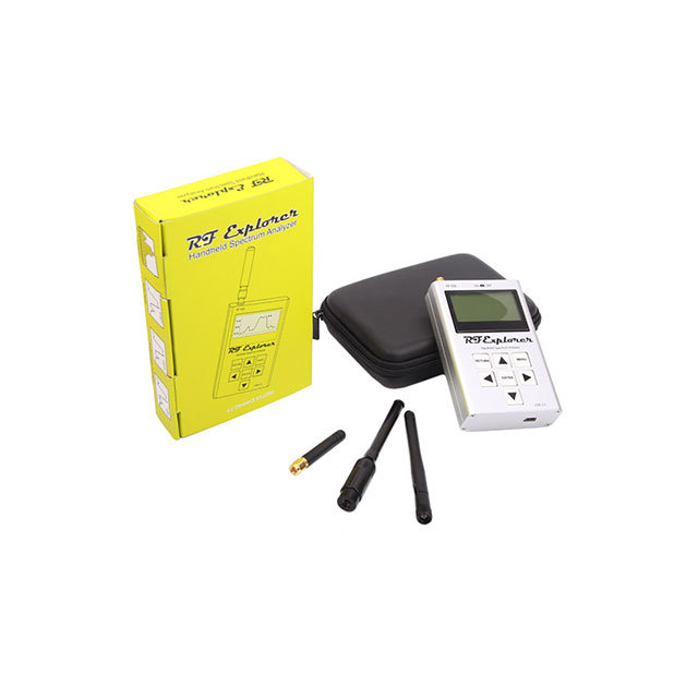 image of >15MHz ~ 2.7GHz, 4.85GHz ~ 6.1GHz Handheld Spectrum Analyzer -105 ~ -10dBm Hold, Max, Ave, USB Port Antennas (Directional and Stick), Battery, Case>109990063