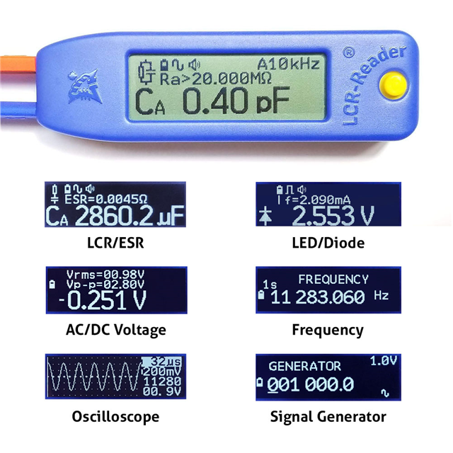 image of Multimeters>LCR-READER-MPA GREY 