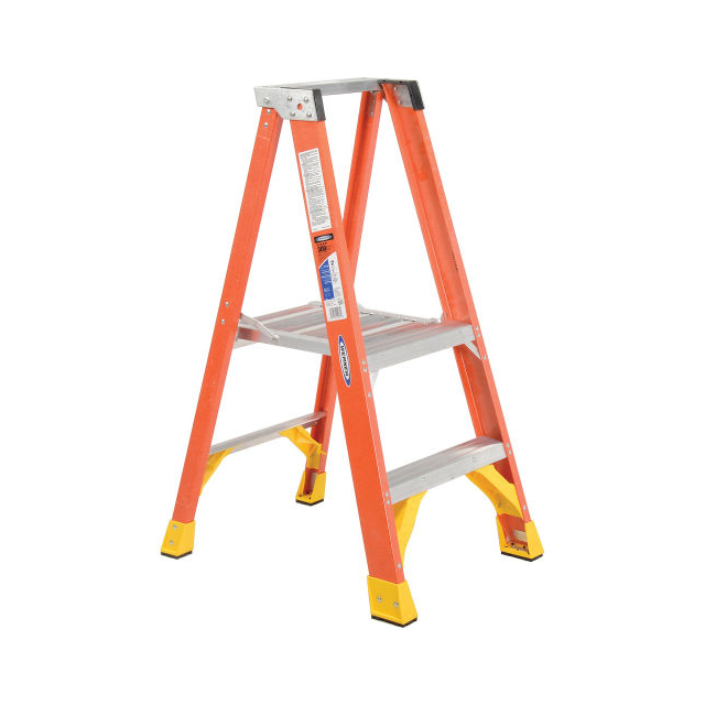 image of >24" Fiberglass Step Ladder>P6202