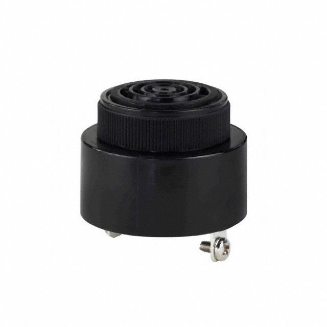image of >Buzzers Indicator, Internally Driven Piezo 12 V 3 ~ 30mA 2.8kHz 80dB @ 28V, 60cm Panel Mount Screw Terminal, Quick Connect Tab - 0.256" (6.50mm)>CPI-4232-72SST