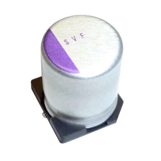 image of >22 µF 35 V Aluminum - Polymer Capacitors Radial, Can - SMD 35mOhm 1000 Hrs @ 125°C>35SVF22M