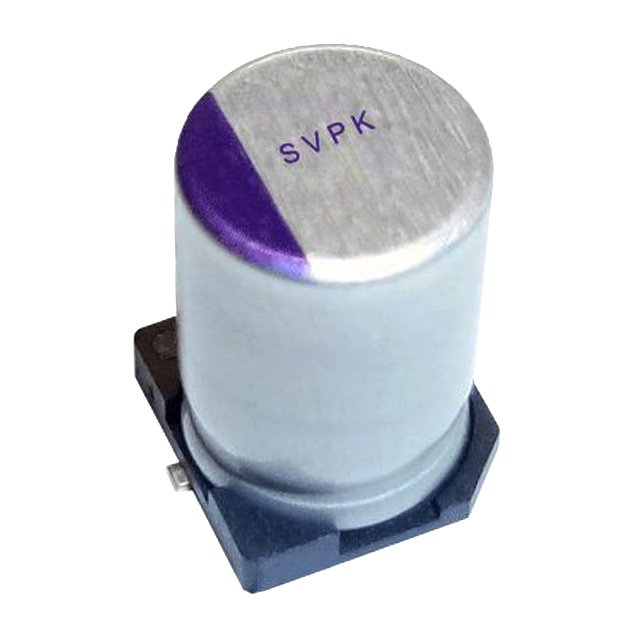 image of >180 µF 35 V Aluminum - Polymer Capacitors Radial, Can - SMD 20mOhm 1000 Hrs @ 125°C>35SVPK180M