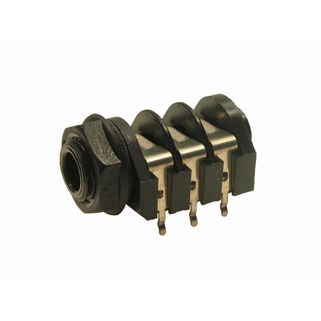 image of >6.35mm (0.250", 1/4") - Headphone Phone Jack Stereo (3 Conductor, TRS) Connector Solder>CL12391A