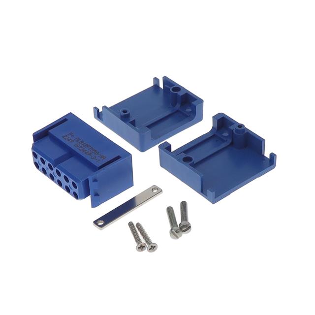 image of >12 Position Housing for Female Sockets Connector Blue Free Hanging (In-Line) Power>PLB12F7050/AA