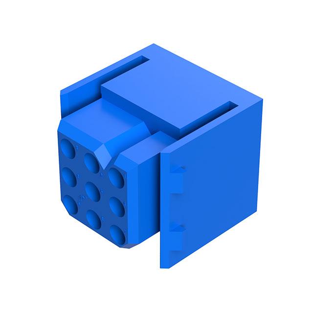 image of >9 Position Housing for Female Sockets Connector Blue Free Hanging (In-Line) Power>PLC09F0000/AA