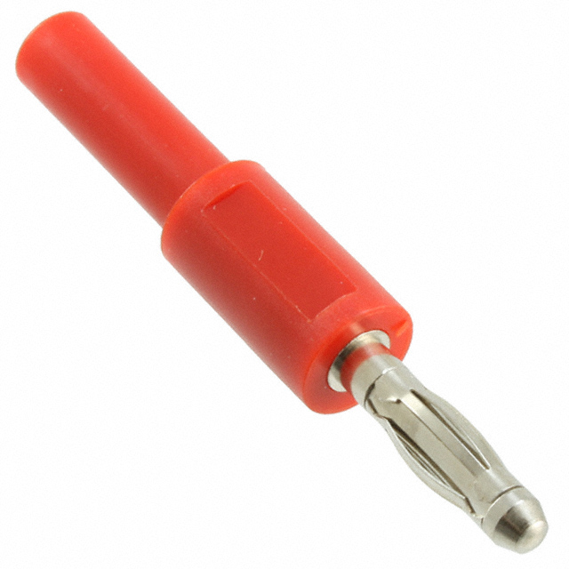 image of >Adapter Connector Banana Plug To Banana Jack, Miniature Red>72917-2