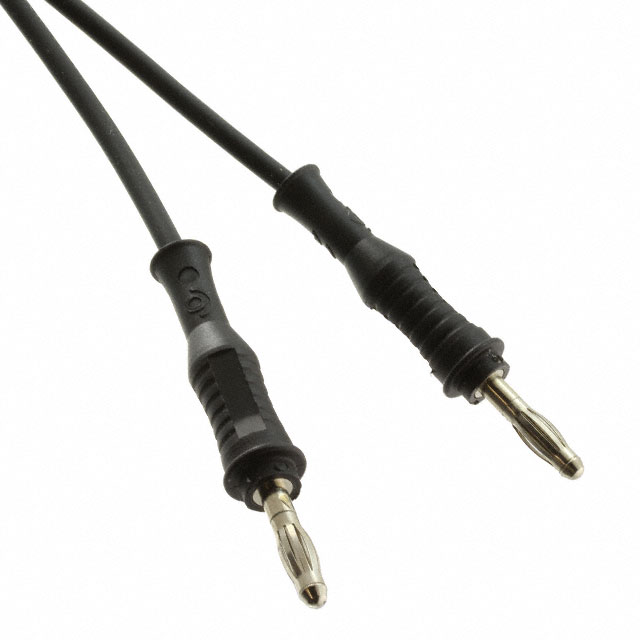 image of >4.0" (101.60mm) Banana Plug, Single To Banana Plug, Single Patch Cord 33VAC, 70VDC>CT2062-10-0