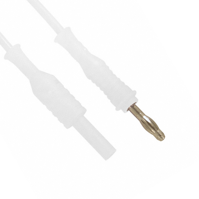 image of >9.8" (250.00mm) Banana Plug, Single To Banana Socket (Jack), Single, Sheathed Patch Cord 33VAC, 70VDC>CT2075-25-9