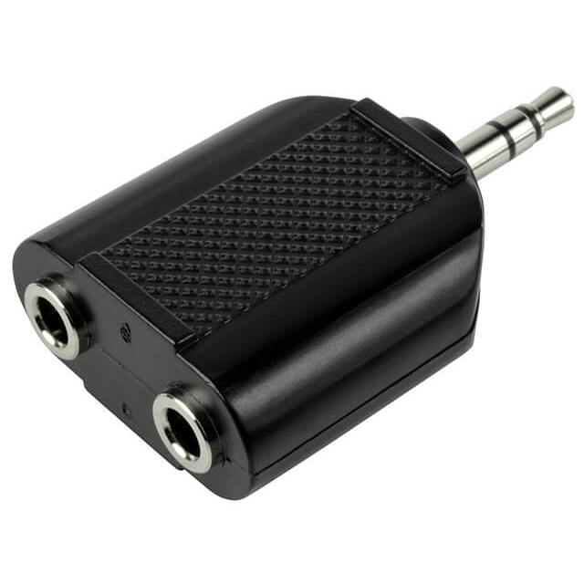 image of >Adapter Connector Phone Jack, Stereo, 3.50mm (0.141", 1/8") To Phone Jack, Stereo, 3.50mm (0.141", 1/8") Free Hanging (In-Line)>IA-S2S3535