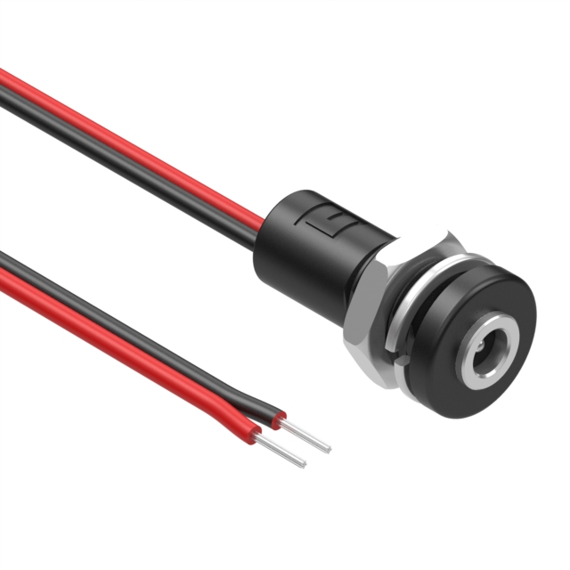 image of >Cable Assembly 1.1mm ID, 3.5mm OD Jack to Wire Leads Flat 1.00' (305.00mm)>10-03867