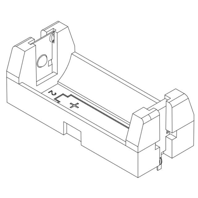 image of Battery Holders, Clips, Contacts>A-BAT-BH-B1-EA-CRP1