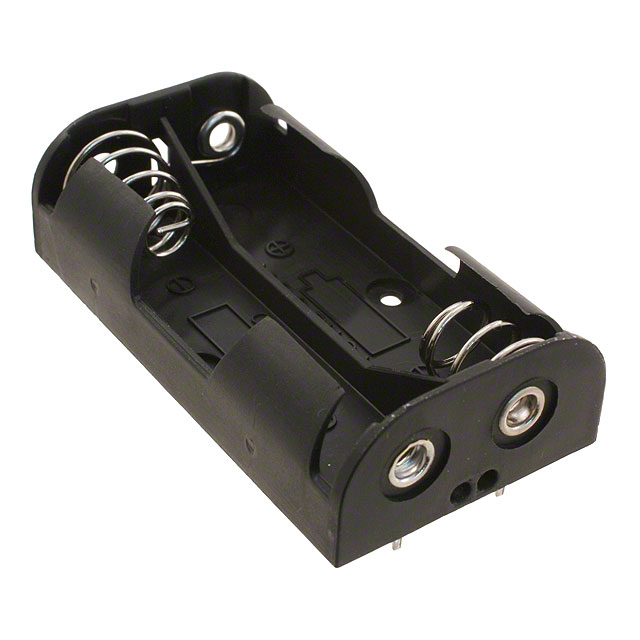 image of >Battery Holder (Open) AA 2 Cell PC Pin>BH2AAPC