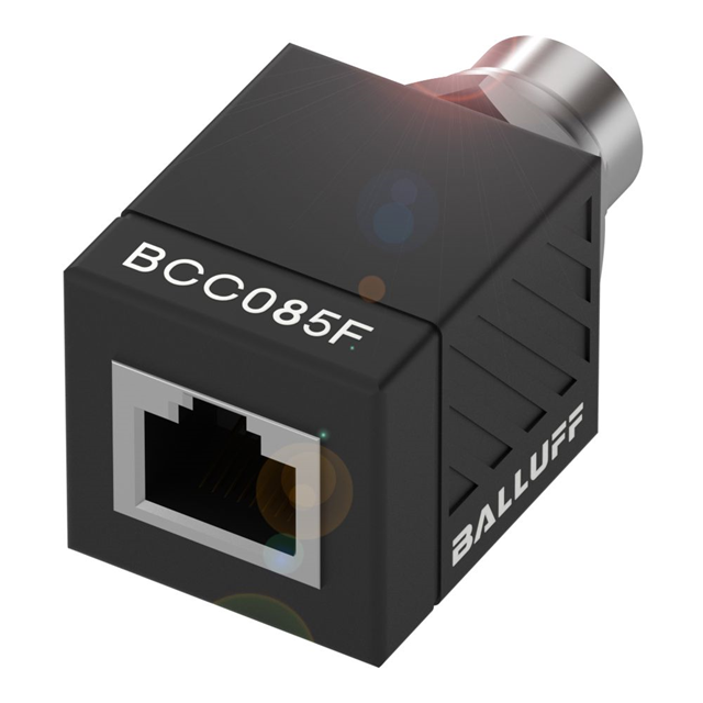 image of >Adapter Connector Circular, Female Sockets, 4 Pos, M12 To Modular, Female Jack, 8p8c (RJ45) Black>BCC085F