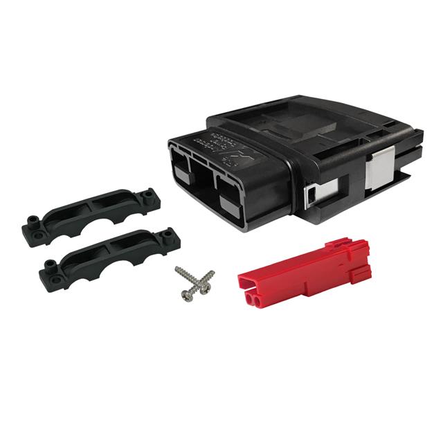 image of >2 Position Blade Type Power Housing Connector Plug Red>SBSX75A-PLUG-KIT-RED