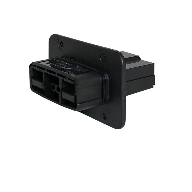 image of >2 Position Blade Type Power Housing Connector Plug Black>SBSX75A-PMPLUG-BLK
