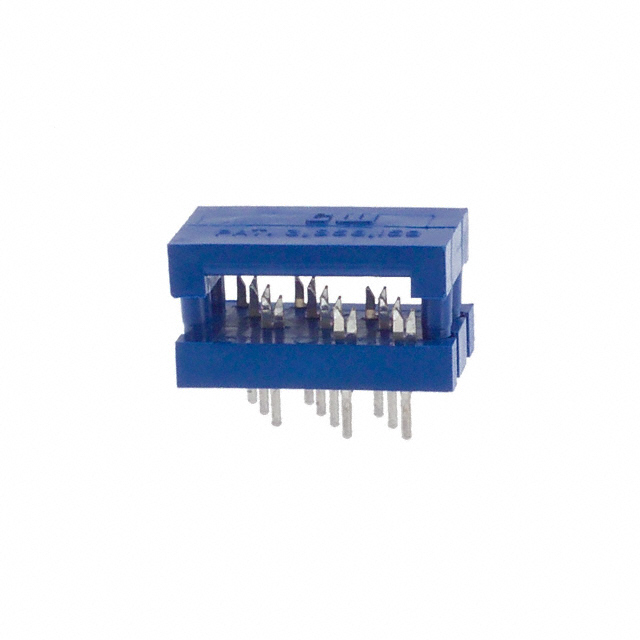 image of >10 Position Ribbon Cable Connector Blue IDC 28-30 AWG, Stranded or Solid Through Hole>CWR-142-10-0003