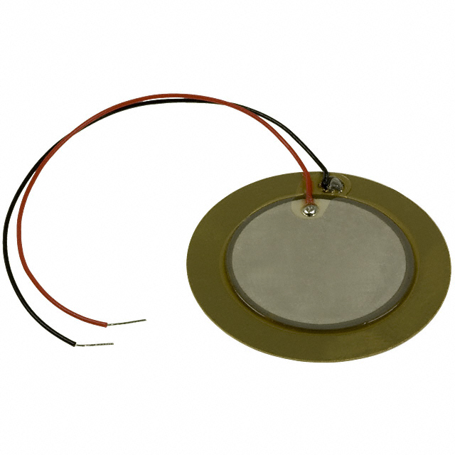 image of >2.6 kHz Standard Buzzer Element 30V p-p 1.378" Dia (35.00mm) 300 Ohms>CEB-35D26