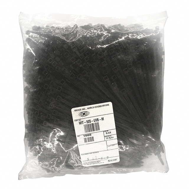 image of >Standard, Locking Black 1.50" (38.10mm) 0.190" (4.83mm) 50 lbs (22.68 kg)>WIT-50S-UVBM