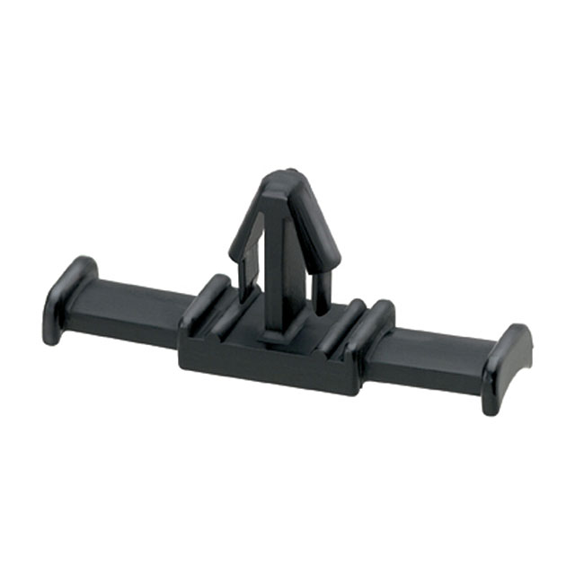 image of >Dual Opening Cable Tie Holder Black Push In - Arrowhead>THMSP20F-C30