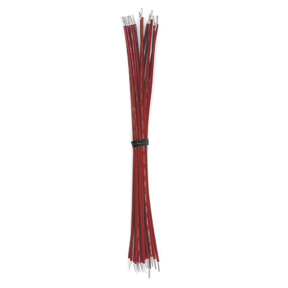 image of >Hook Up Wire, 22 AWG Kit 100 pcs, 18" each>CS22UL1007SLDRED-18-100