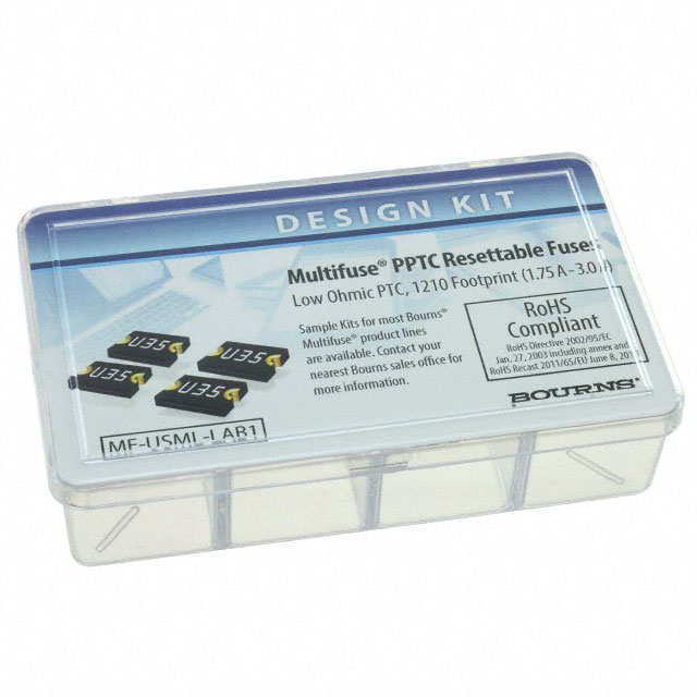 image of >PTC Resettable Fuse Kit 50A 6V Surface Mount 35 Pieces (7 Values - 5 Each)>MF-USML-LAB1