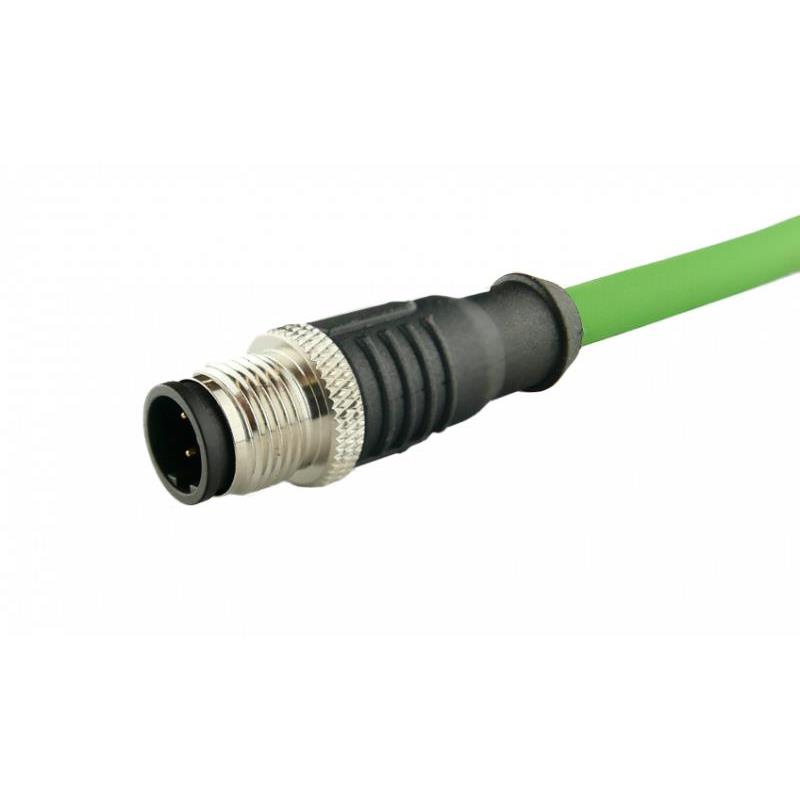 image of Circular Cable Assemblies>A-M12D04FOE20001GN00 