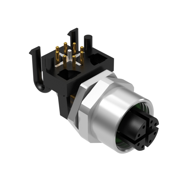 image of >8 Position Circular Connector Receptacle, Female Sockets Solder>54-00393