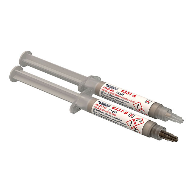 image of >Epoxy, 2 Part Conductive, Repair Syringe, 14g (0.47 oz) Silver Gray>8331-14G