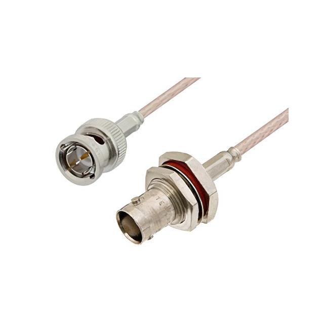 image of >Cable Assembly Coaxial BNC to BNC RG-179 12.00" (304.80mm)>PE33421-12