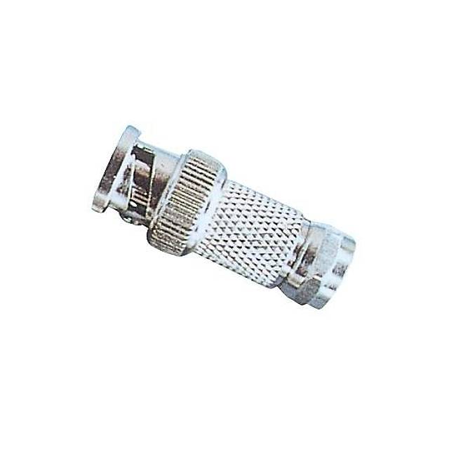 image of >Adapter Coaxial Connector BNC Plug, Male Pin To F Plug, Male Pin>EM731143