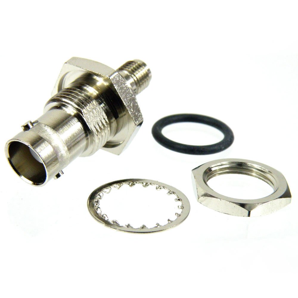 image of >Adapter Coaxial Connector BNC Jack, Female Socket To SMA Jack, Female Socket 50 Ohms>SM4714