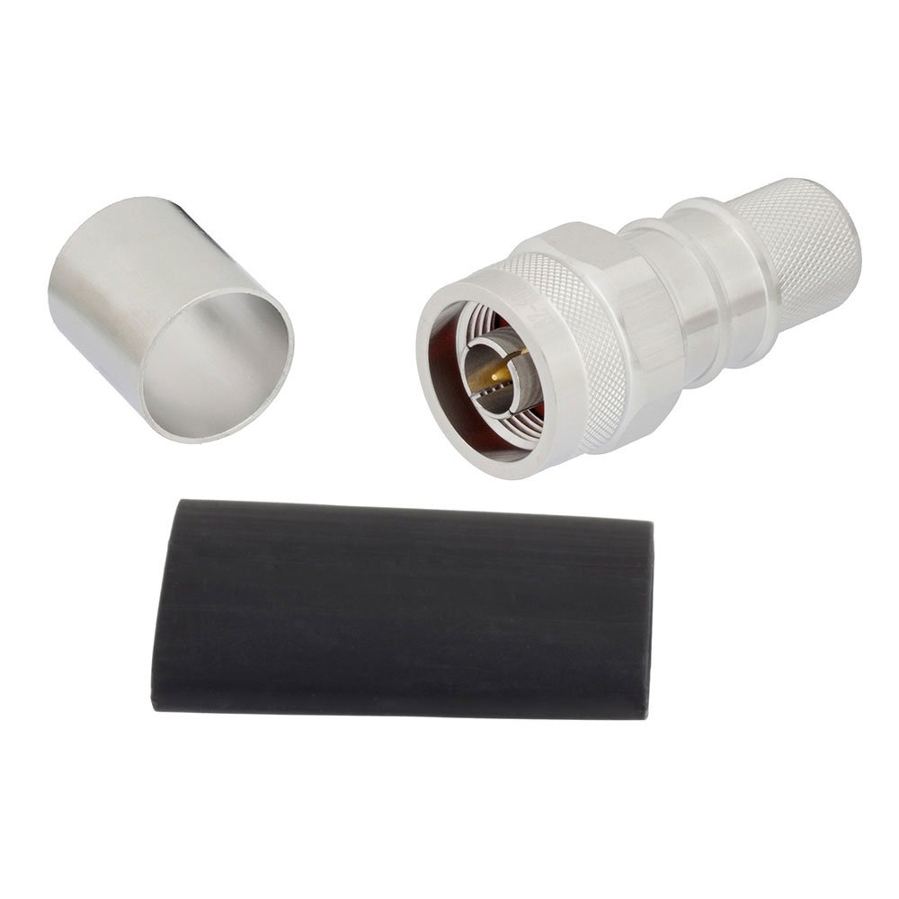 image of >N Type Connector Plug, Male Pin 50 Ohms Free Hanging (In-Line) Crimp>EZ-600-NMH-X