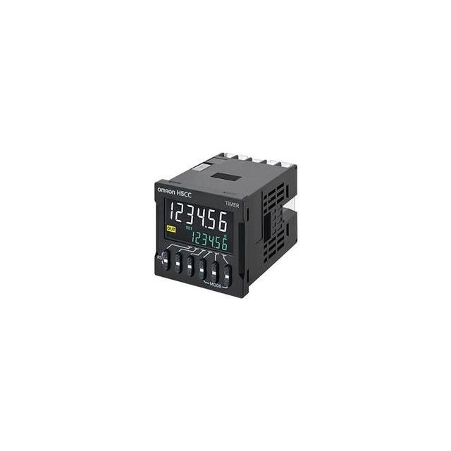 image of >Time Counter (Hour Meter) 24VAC, 12 ~ 48VDC DIN Rail>H5CC-L8ED