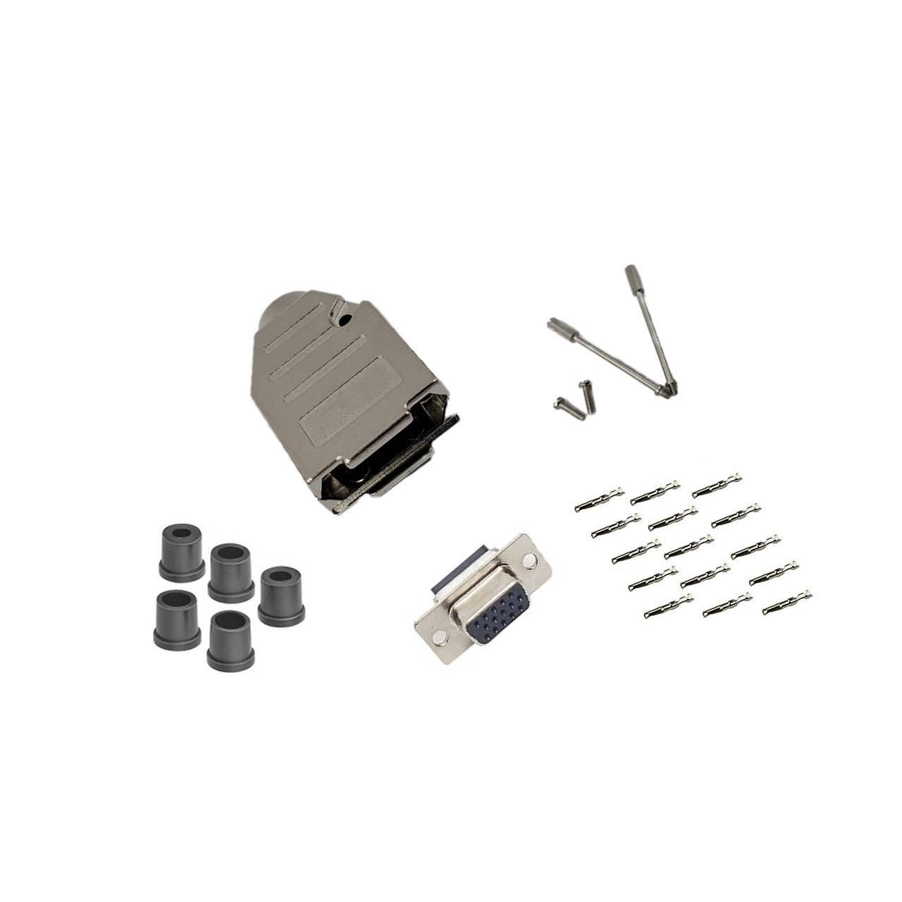 image of D-Sub Connector Assemblies>DCT-15HFMD-KIT