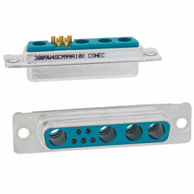 image of >9 (5 + 4 Coax or Power) Position D-Sub, Combo Receptacle, Female Sockets Connector>3009W4SCM99A10X
