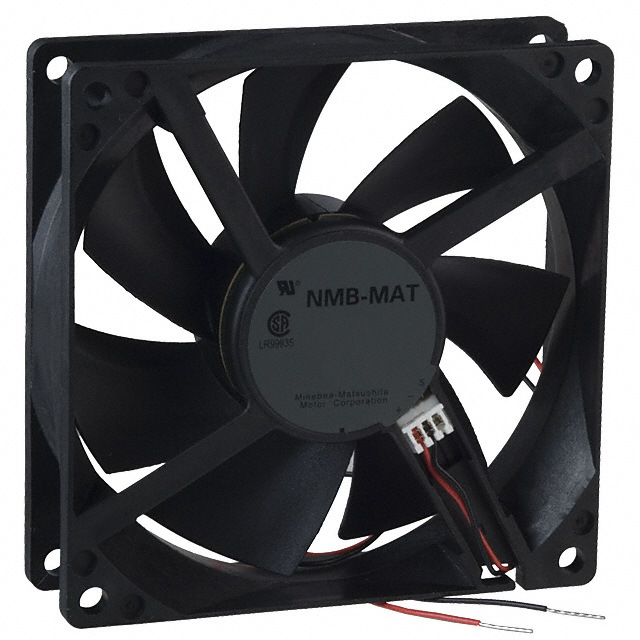 image of >Fan Tubeaxial 12VDC Square - 92mm L x 92mm H Hydro-wave (HWB) 68.8 CFM (1.93m³/min) 2 Wire Leads>FBA09A12U1A