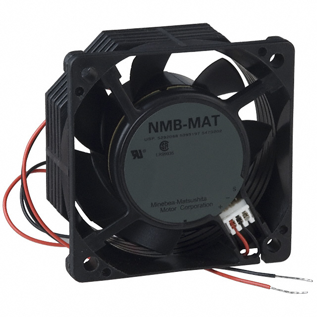 image of >Fan Tubeaxial 24VDC Square - 60mm L x 60mm H Hydro-wave (HWB) 15.9 CFM (0.445m³/min) 2 Wire Leads>FBL06A24U1A