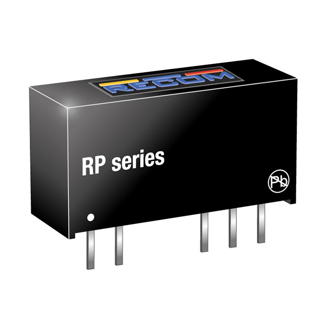 image of >Isolated Module DC DC Converter 2 Output 5V -5V 100mA, 100mA 4.5V - 5.5V Input>RP-0505D