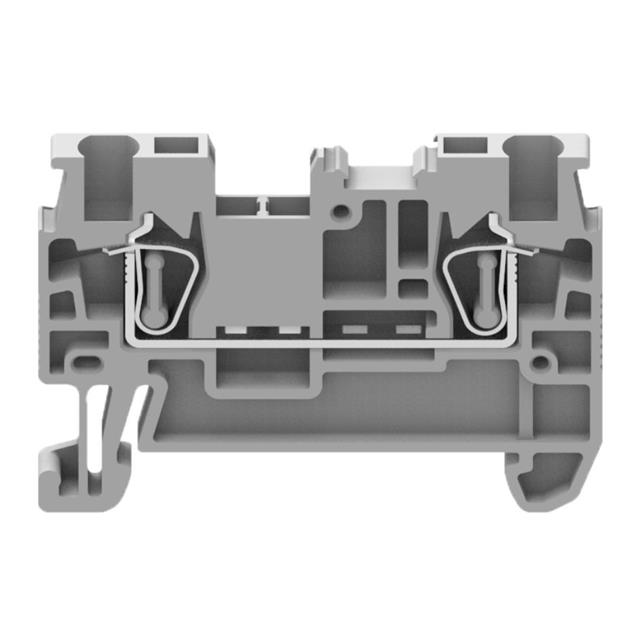 image of >Terminal Block Connector 2 Position Feed Through Gray 14-26 AWG>REB-A2A-GY