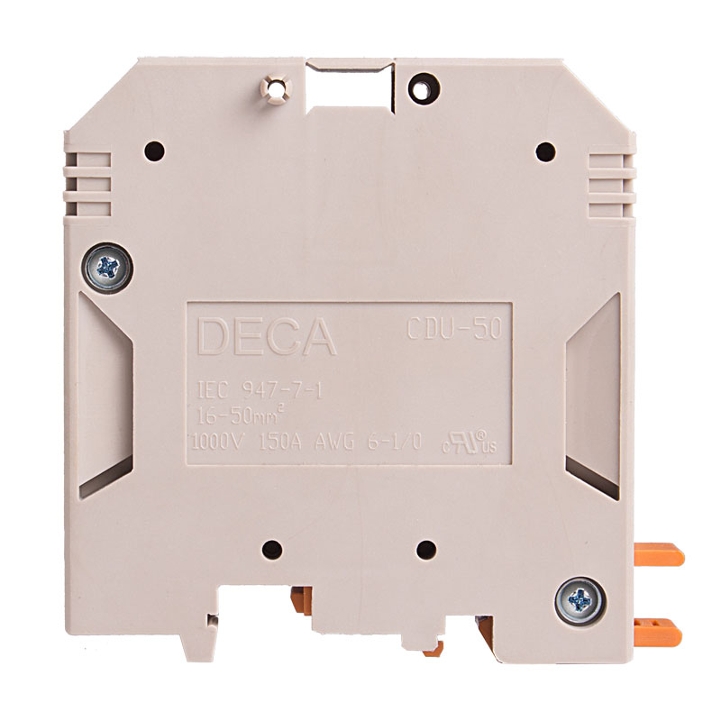 image of >Terminal Block Connector 2 Position Feed Through Beige 1/0-6 AWG>CDU50