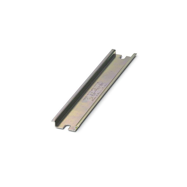 image of >Din Rail Top Hat 1.378" W x 0.295" H (35.00mm x 7.50mm) Unslotted Steel 9.567" (243.00mm)>3002637