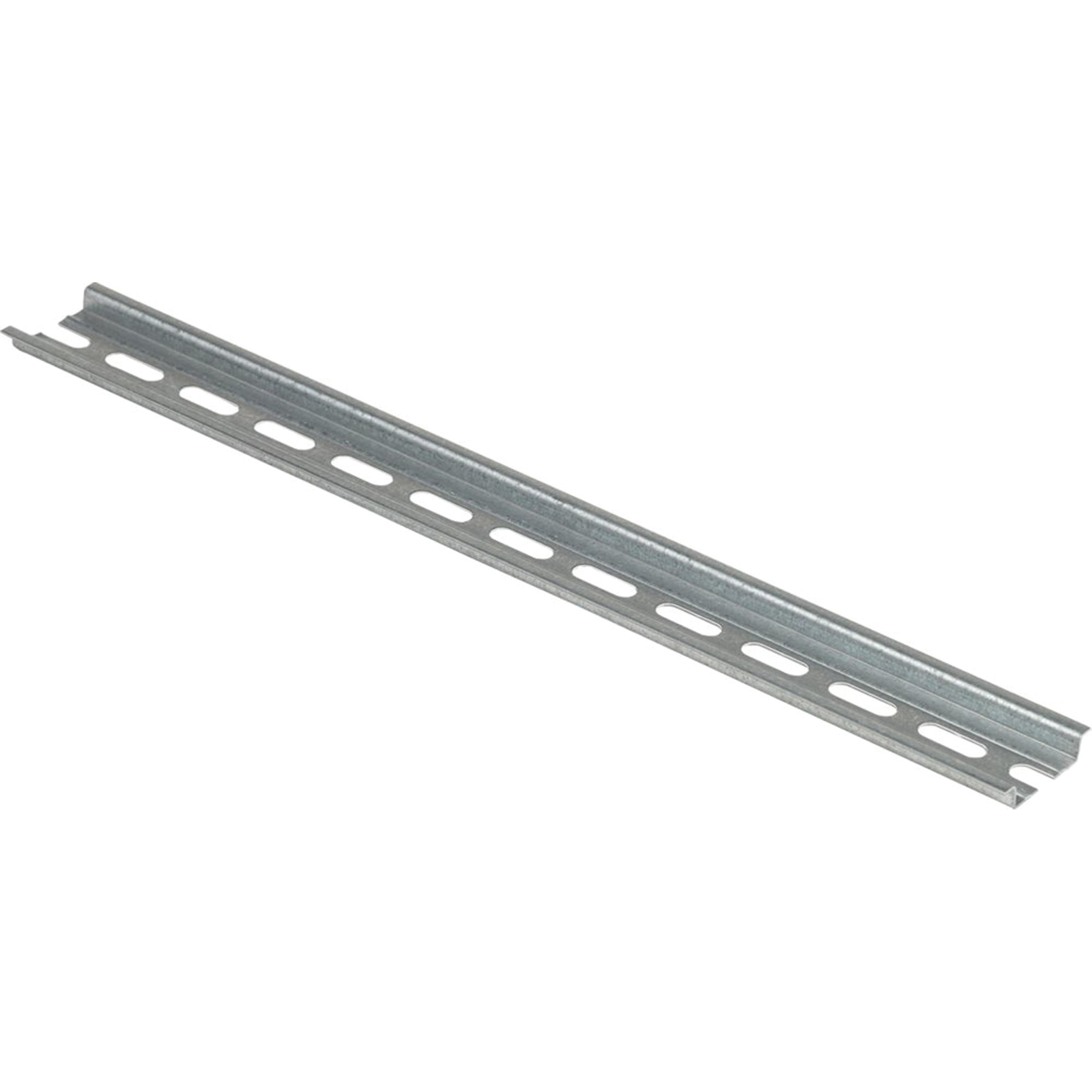 image of >Din Rail Top Hat 1.380" W x 0.300" H (35.05mm x 7.62mm) Slotted Steel 16.000" (406.40mm)>9080MH316