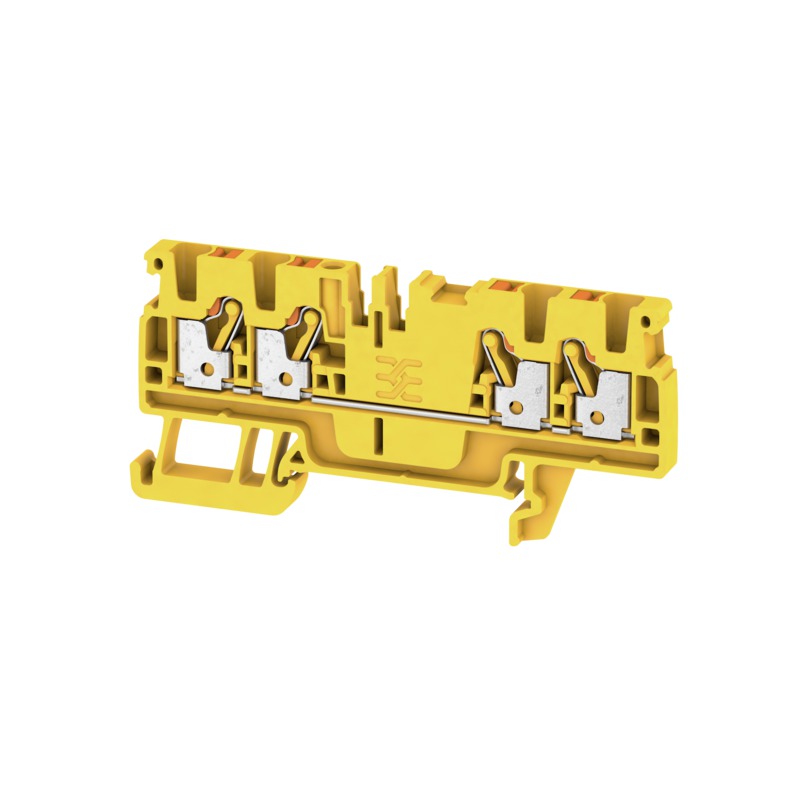 image of >Terminal Block Connector 4 Position Feed Through Yellow 12-28 AWG>1521730000