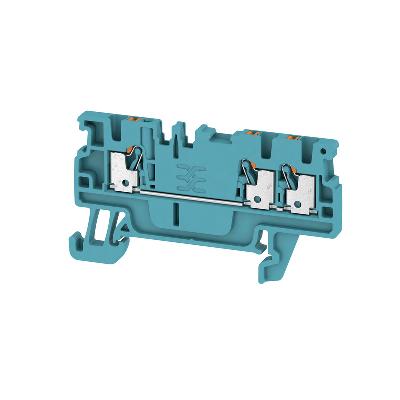 image of >Terminal Block Connector 3 Position Feed Through Blue 14-26 AWG>1552770000