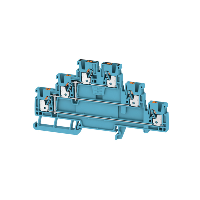 image of >Terminal Block Connector 6 Position Feed Through Blue 12-28 AWG>2428850000