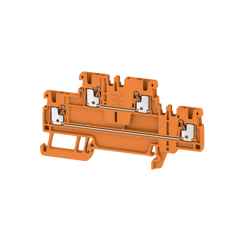 image of >Terminal Block Connector 4 Position Feed Through Orange 14-26 AWG>2471440000